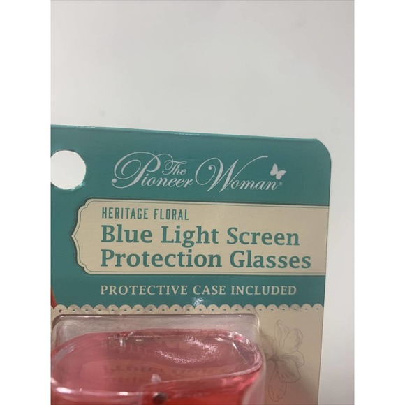 The Pioneer Woman "Vintage Floral" Blue Light Screen Protection Glasses W/ Case - Picture 3 of 6